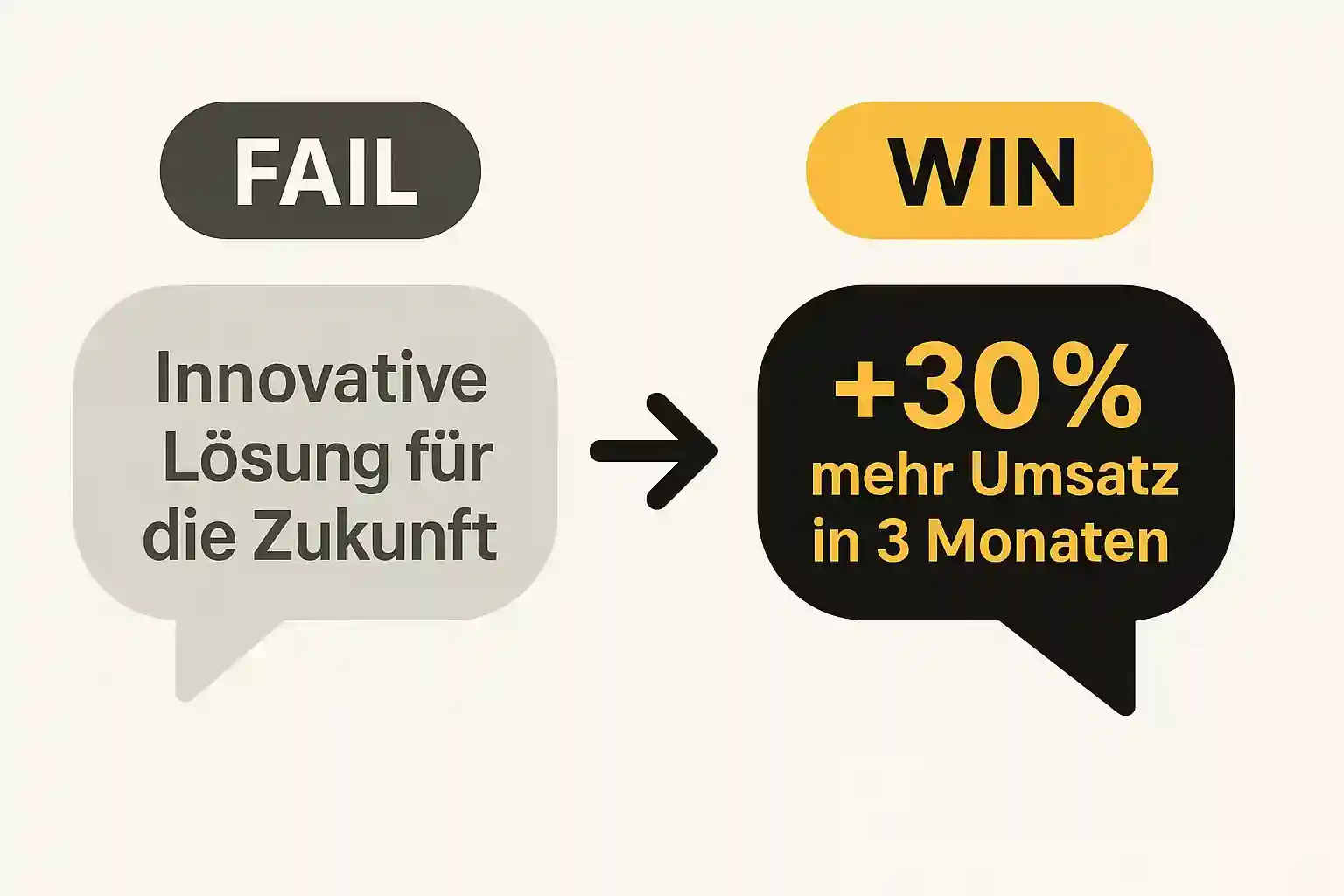 Deine Headline killt dir gerade Umsatz. Punkt.