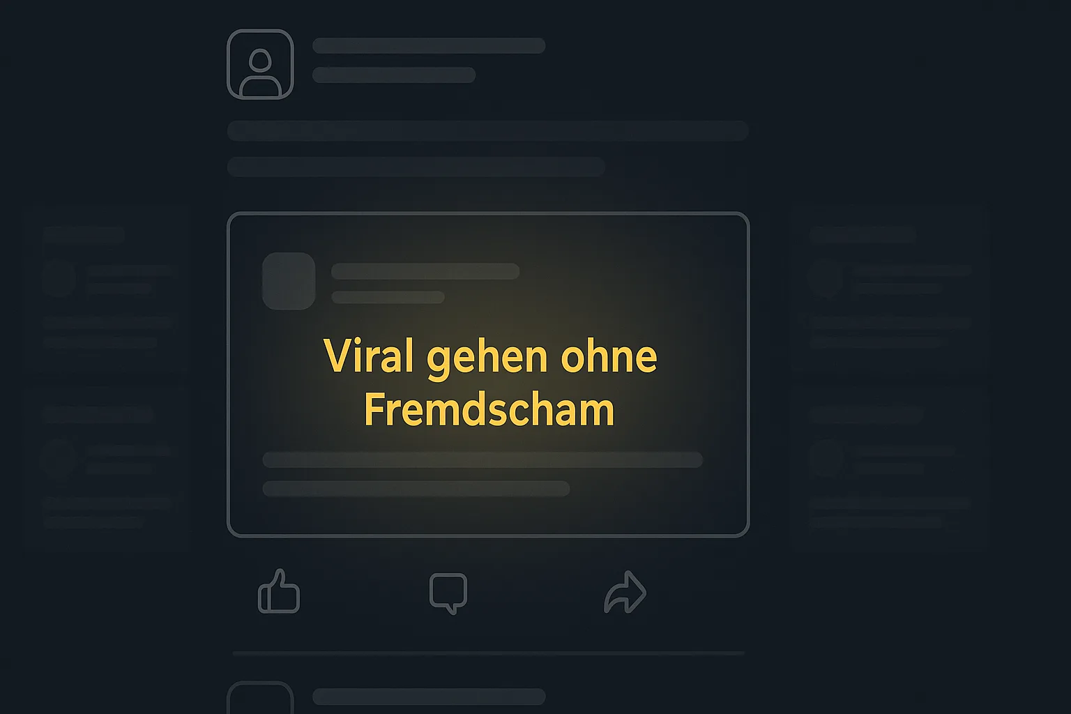 Viral gehende LinkedIn Posts – ohne Fremdscham